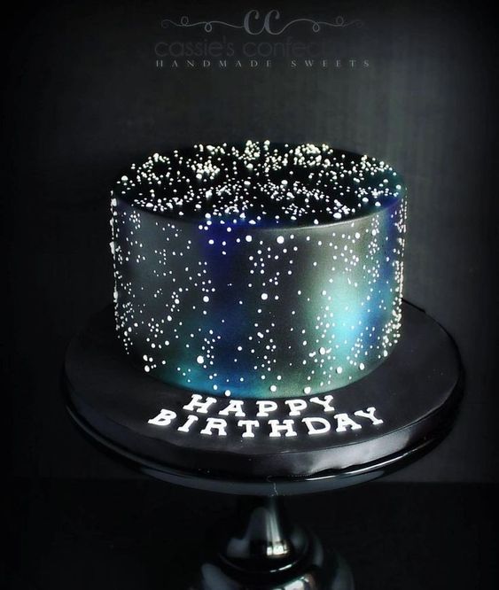 galaxy birthday cake