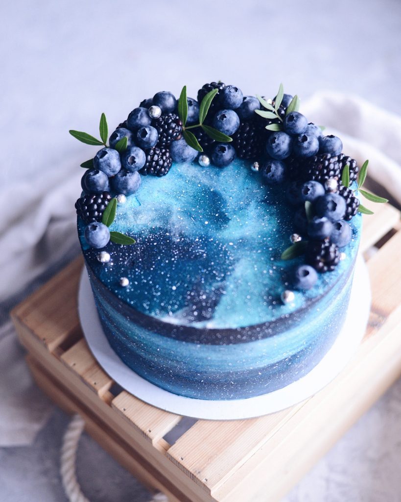 kue galaxy blueberry